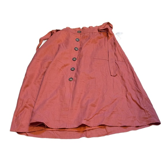 Truly 4 You Maxi Skirt Medium Burnt Orange Elastic Tie Waist Pockets NWT SZ XL - Picture 1 of 5